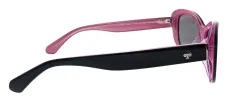 Kate Spade KS Claretta/P/S 3H2 Rectangle Plastic Black Pink Sunglasses with Grey Polarized Lens sold by Gaffos