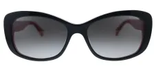Kate Spade KS Claretta/P/S 3H2 Rectangle Plastic Black Pink Sunglasses with Grey Polarized Lens sold by Gaffos