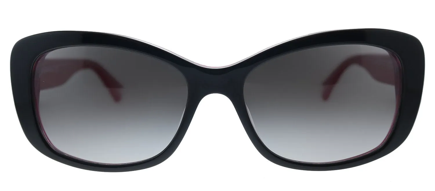 Kate Spade KS Claretta/P/S 3H2 Rectangle Plastic Black Pink Sunglasses with Grey Polarized Lens sold by Gaffos