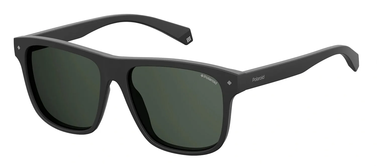 Polaroid PLD 6041/S 807_M9 Rectangle Plastic Black Sunglasses with Grey Polarized Lens sold by Gaffos product image thumbnail 2