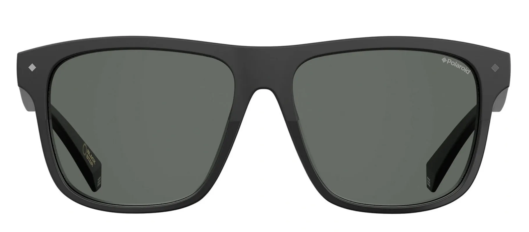 Polaroid PLD 6041/S 807_M9 Rectangle Plastic Black Sunglasses with Grey Polarized Lens sold by Gaffos