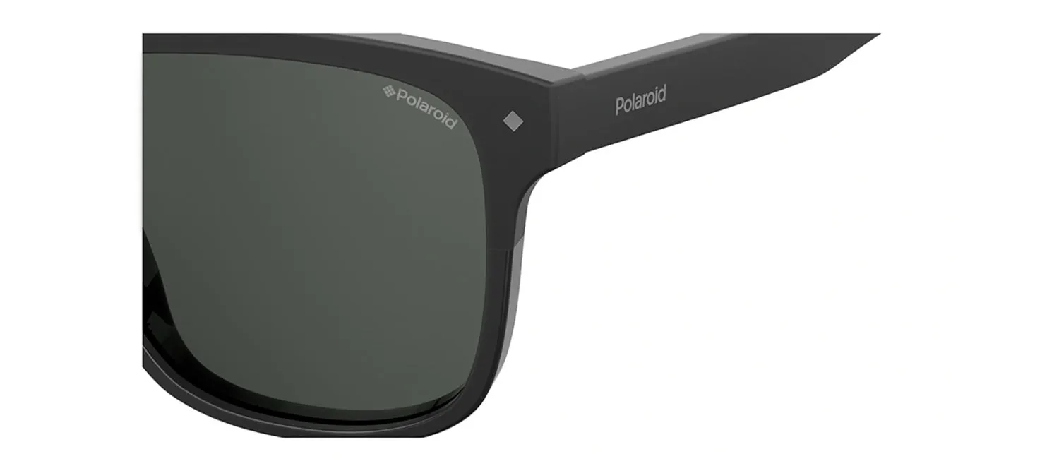 Polaroid PLD 6041/S 807_M9 Rectangle Plastic Black Sunglasses with Grey Polarized Lens sold by Gaffos product image thumbnail 3