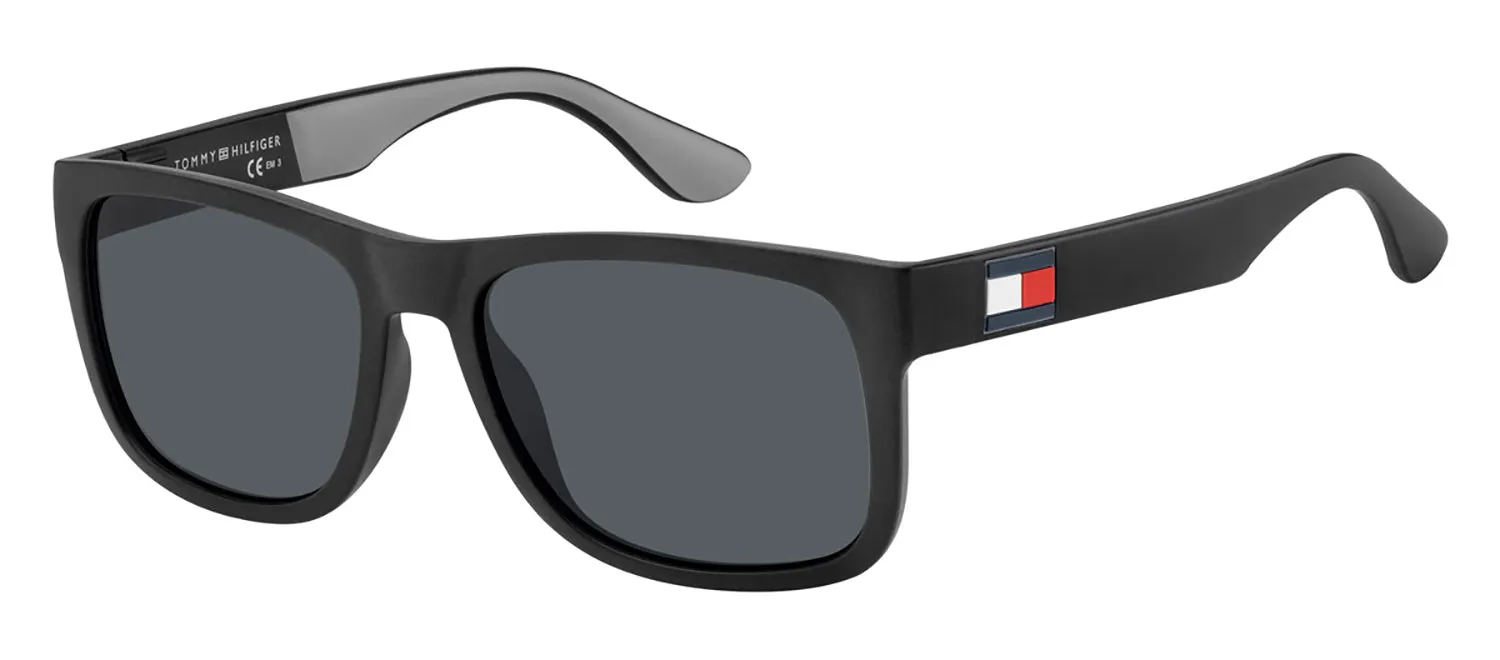 Tommy Hilfiger TH 1556/S 08A_IR Rectangle Plastic Black Sunglasses with Grey Lens sold by Gaffos product image thumbnail 2