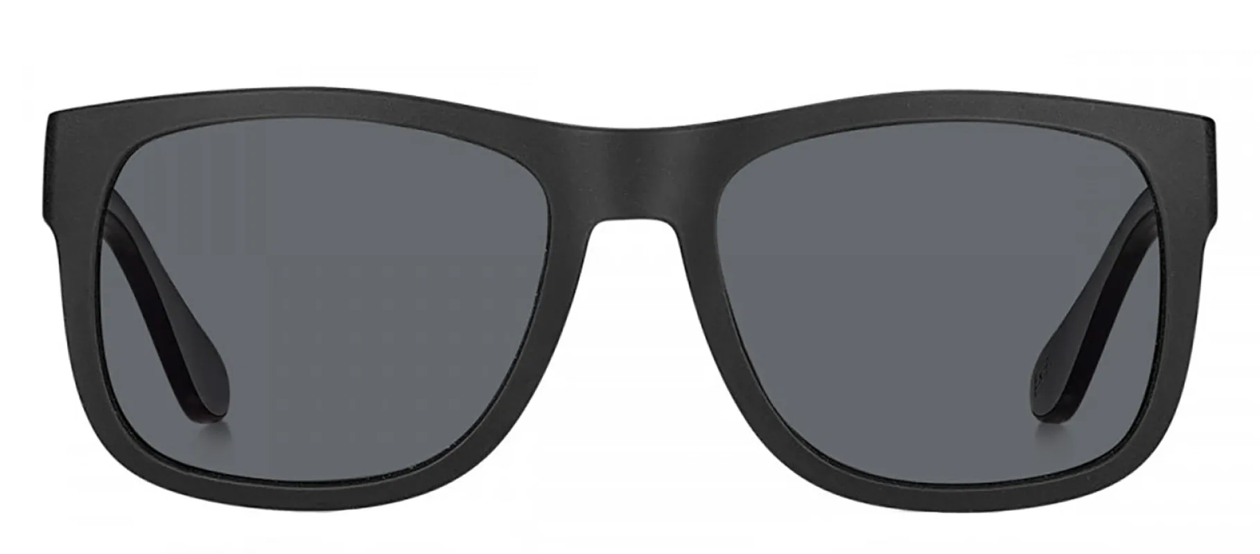 Tommy Hilfiger TH 1556/S 08A_IR Rectangle Plastic Black Sunglasses with Grey Lens made by Tommy Hilfiger