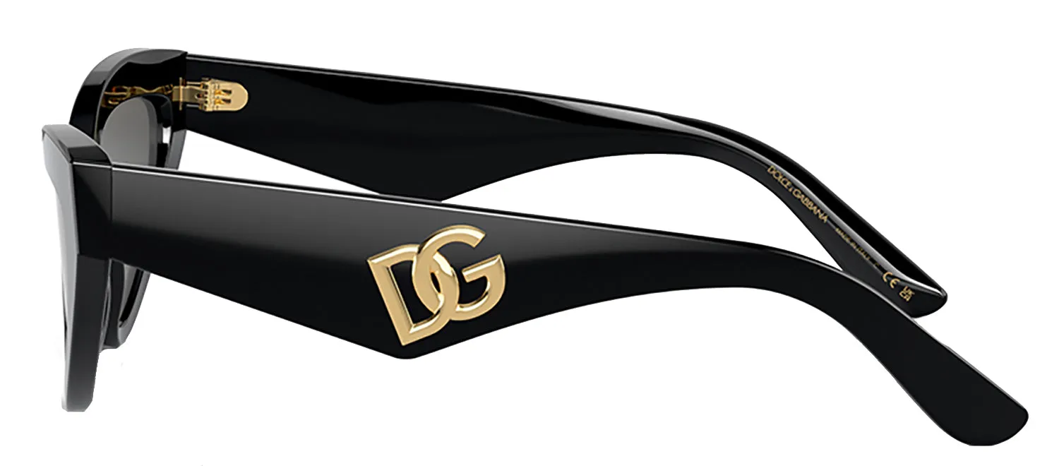 Dolce & Gabbana DG 4439 501/87 Cat Eye Acetate Black Sunglasses with Grey Lens sold by Gaffos product image thumbnail 3