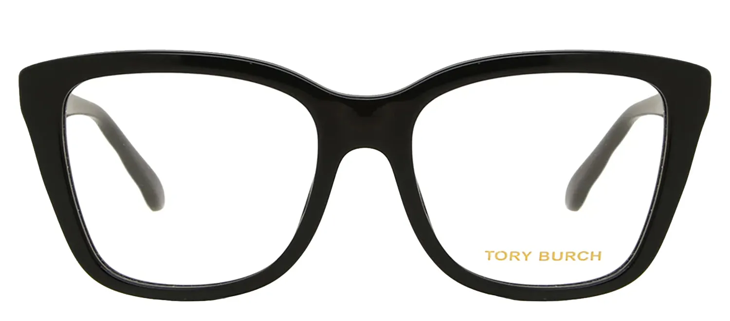 Tory Burch TY 2140U 1709 Square Plastic Black Eyeglasses with Logo Stamped Demo Lenses sold by Gaffos