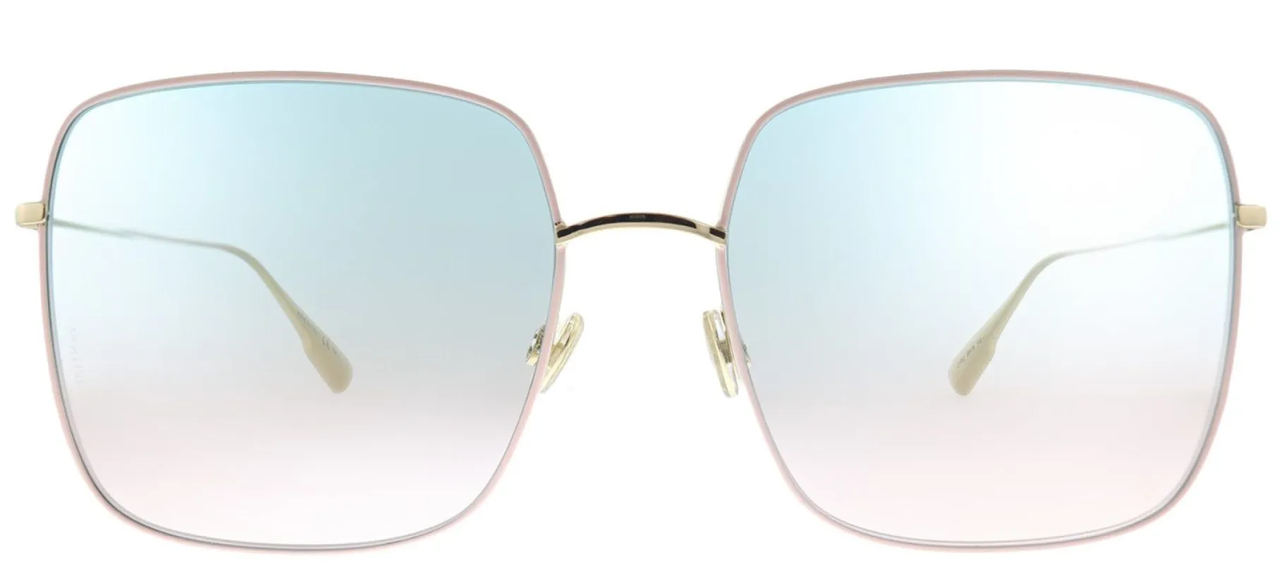 Dior CD Stellaire1 EYR 8Z Square Metal Gold Sunglasses with Green Pink Gradient Lens sold by Gaffos