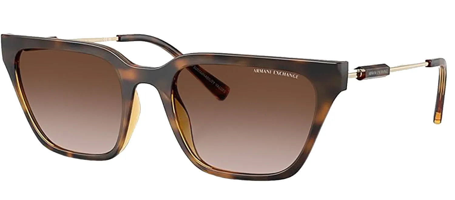 Armani Exchange AX 4158S 821313 Cat-Eye Plastic Havana Sunglasses with Brown Gradient Lens sold by Gaffos product image thumbnail 2