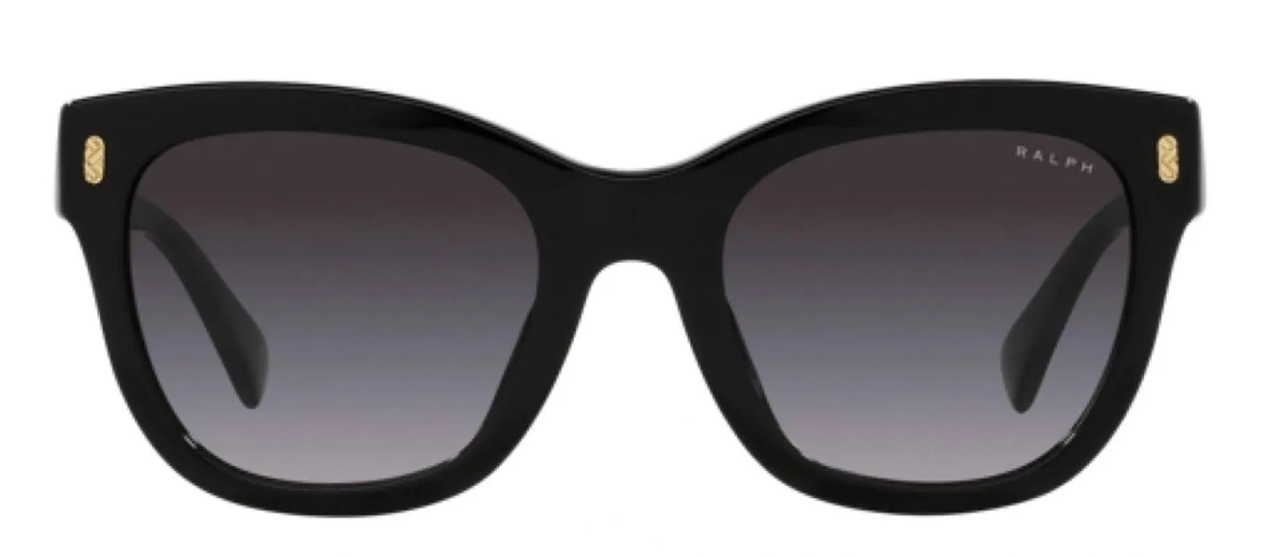 Ralph Lauren RA 5301U 50018G Oval Plastic Black Sunglasses with Grey Gradient Lens sold by Gaffos