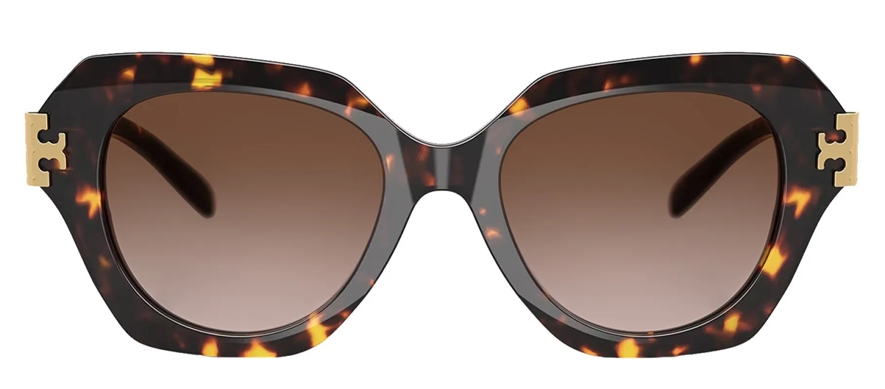 Tory Burch TY 7215U 201613 Cat-Eye Plastic Tortoise Sunglasses with Brown Gradient Lens made by Tory Burch