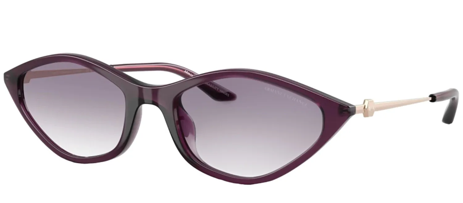 Armani Exchange AX 4152SU 836979 Irregular Plastic Purple Sunglasses with Blue Gradient Lens sold by Gaffos product image thumbnail 2