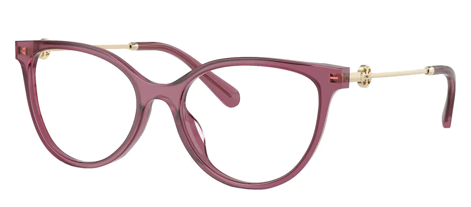 Tory Burch TY 2149U 3179 Cat-Eye Plastic Purple Eyeglasses with Logo Stamped Demo Lenses sold by Gaffos product image thumbnail 2