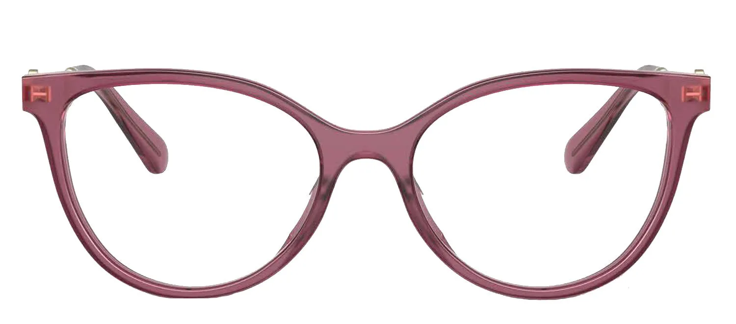 Tory Burch TY 2149U 3179 Cat-Eye Plastic Purple Eyeglasses with Logo Stamped Demo Lenses sold by Gaffos