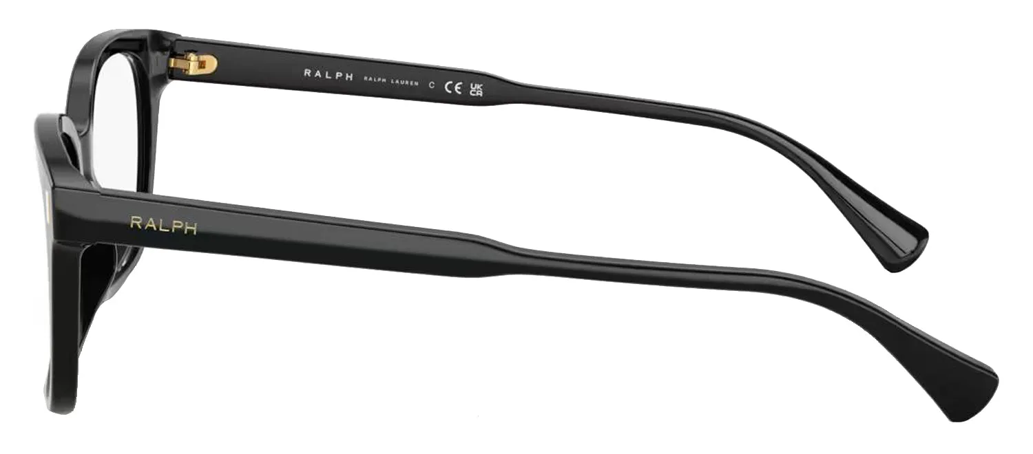 Ralph Lauren RA 7174U 5001 Rectangle Plastic Black Eyeglasses with Logo Stamped Demo Lenses sold by Gaffos product image thumbnail 3