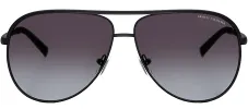 Armani Exchange AX 2002 60008G Pilot Metal Black Sunglasses with Grey Gradient Lens sold by Gaffos