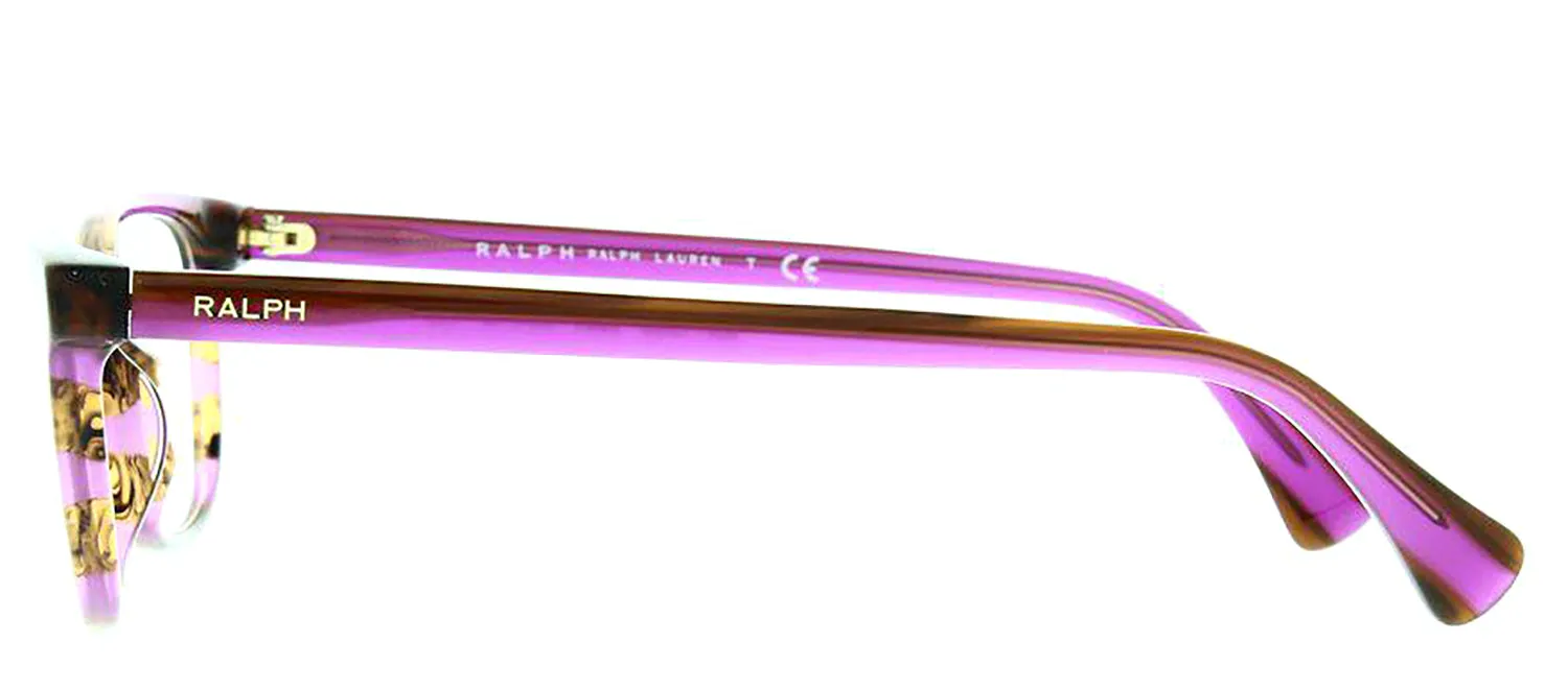 Ralph Lauren RA 7133U 5984 Pillow Plastic Purple Eyeglasses with Logo Stamped Demo Lenses sold by Gaffos product image thumbnail 3