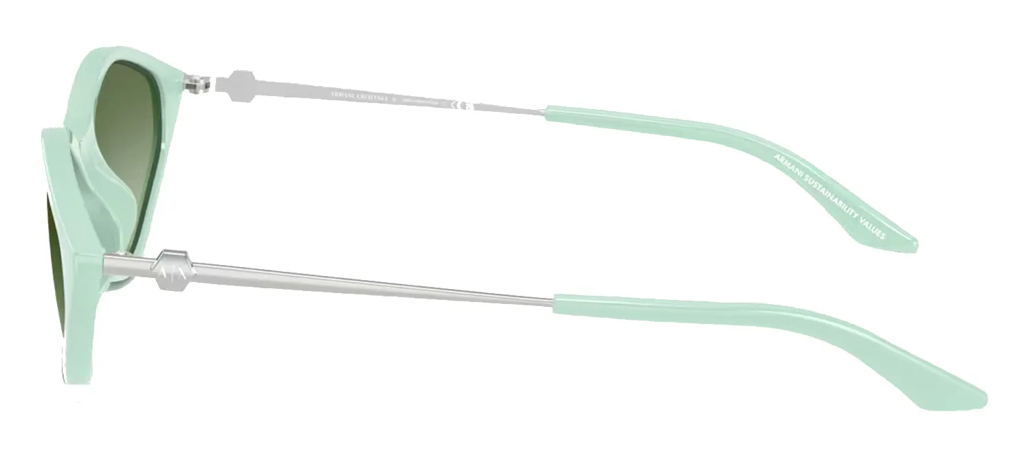 Armani Exchange AX 4152SU 83688E Irregular Plastic Green Sunglasses with Green Gradient Lens sold by Gaffos product image thumbnail 3