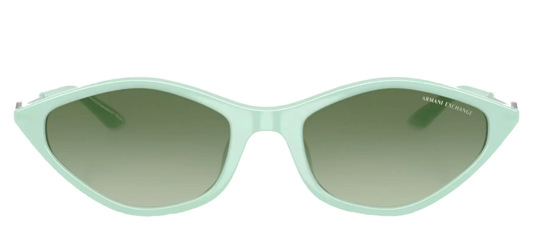 Armani Exchange AX 4152SU 83688E Irregular Plastic Green Sunglasses with Green Gradient Lens sold by Gaffos