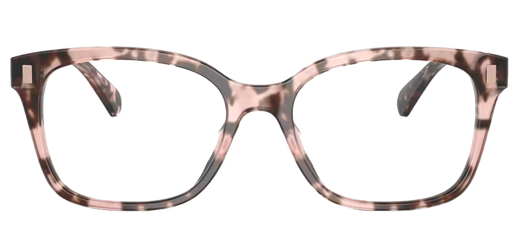 Ralph Lauren RA 7174U 5575 Rectangle Plastic Havana Eyeglasses with Logo Stamped Demo Lenses sold by Gaffos