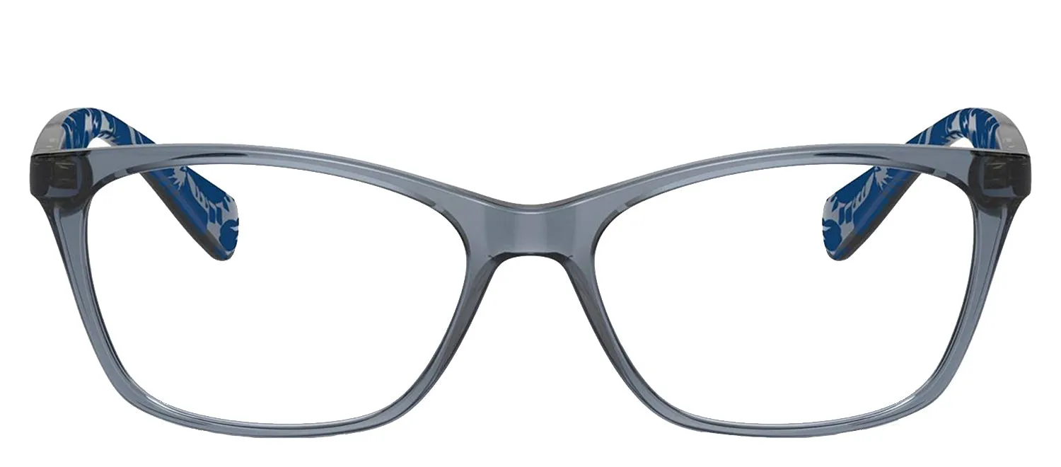 Ralph Lauren RA 7071 6136 Cat-Eye Plastic Blue Eyeglasses with Logo Stamped Demo Lenses sold by Gaffos