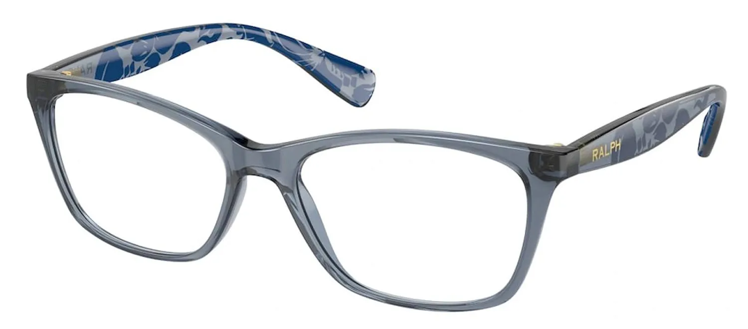 Ralph Lauren RA 7071 6136 Cat-Eye Plastic Blue Eyeglasses with Logo Stamped Demo Lenses sold by Gaffos product image thumbnail 2