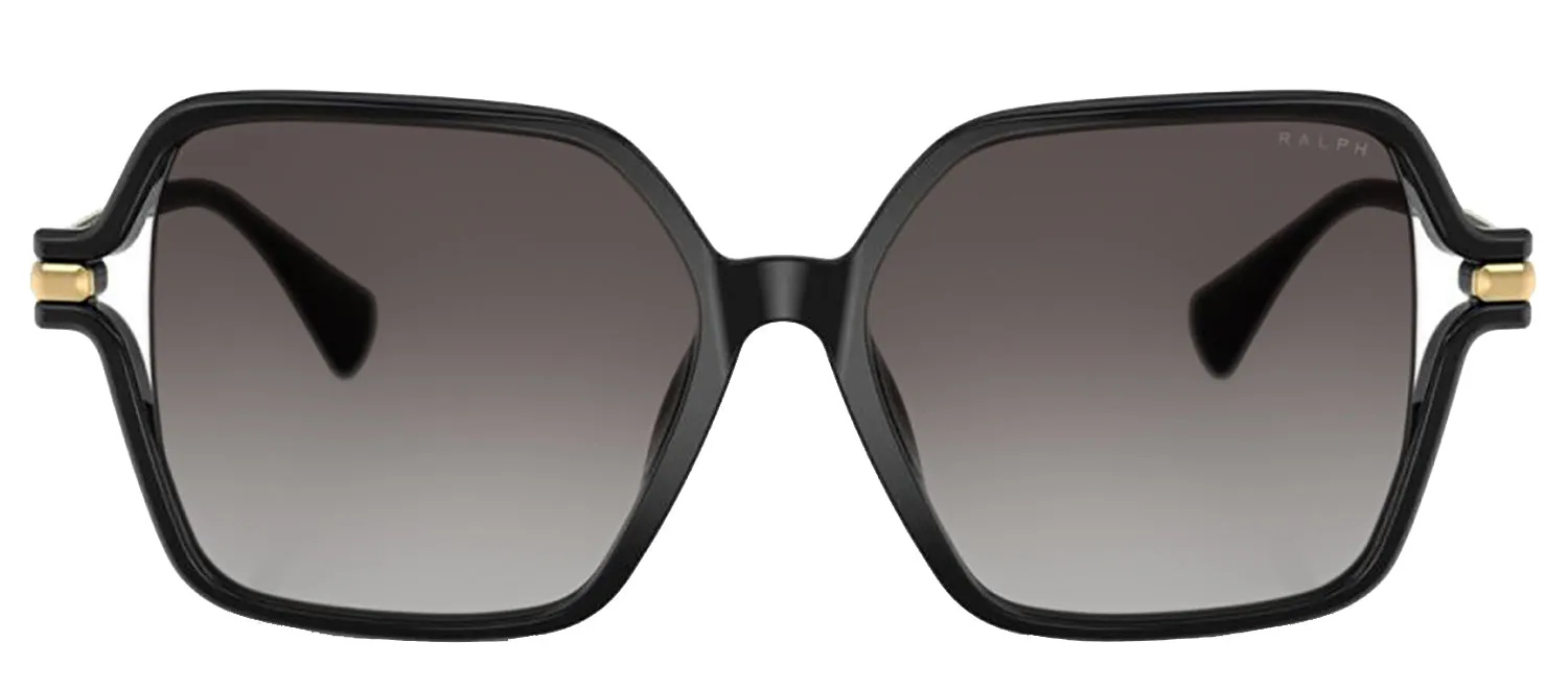 Ralph Lauren RA 5319U 50018G Square Plastic Black Sunglasses with Grey Gradient Lens sold by Gaffos