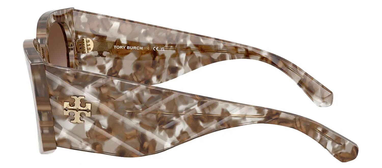 Tory Burch TY 7221U 202613 Rectangle Plastic Tortoise Sunglasses with Brown Gradient Lens sold by Gaffos product image thumbnail 3