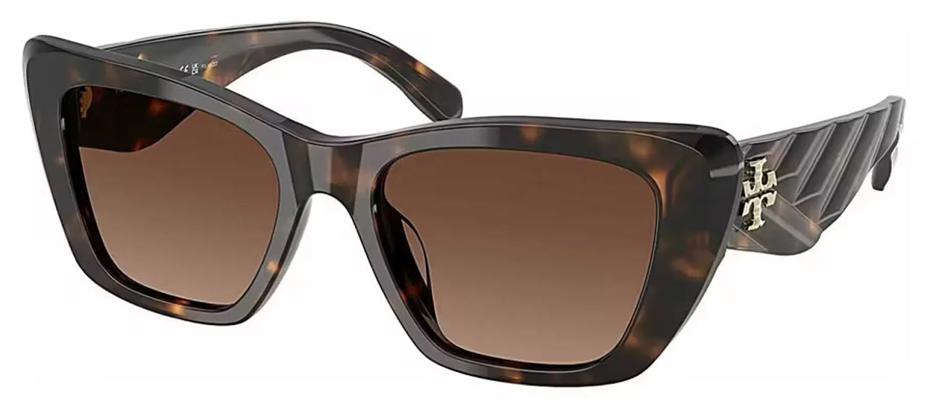 Tory Burch TY 7216U 1964T5 Cat-Eye Plastic Tortoise Sunglasses with Brown Polarized Lens made by Tory Burch