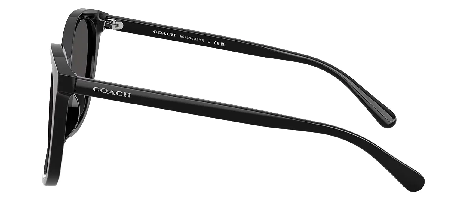 Coach HC 8271U 500287 Square Plastic Black Sunglasses with Grey Lens sold by Gaffos product image thumbnail 3