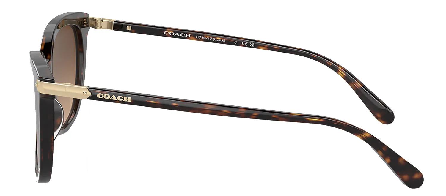 Coach HC 8378U 512074 Cat-Eye Plastic Tortoise Sunglasses with Brown Gradient Lens sold by Gaffos product image thumbnail 3