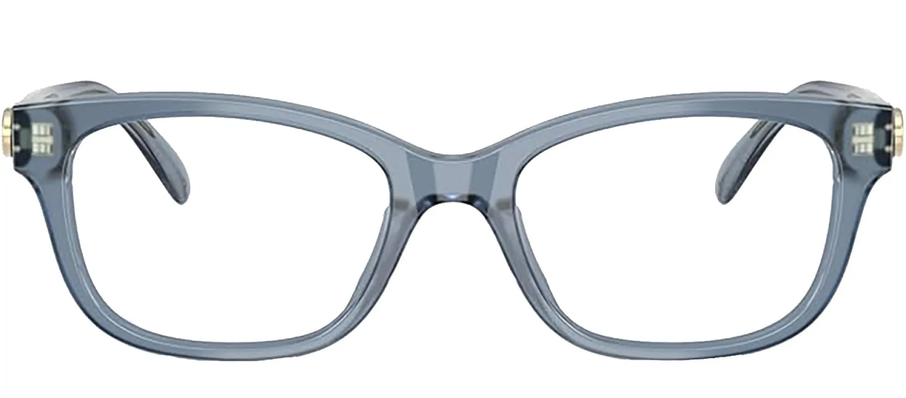 Coach HC 6257U 5259 Square Plastic Blue Eyeglasses with Logo Stamped Demo Lenses sold by Gaffos