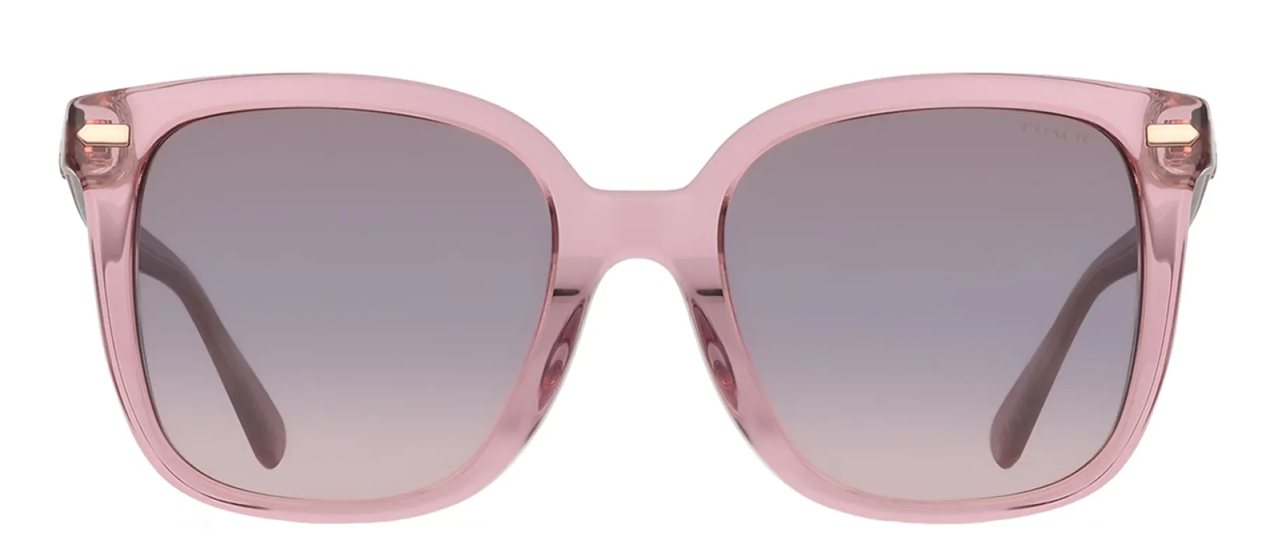 Coach HC 8381U 57820J Square Plastic Pink Sunglasses with Blue Gradient Lens sold by Gaffos
