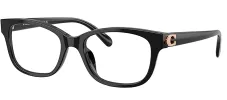 Coach HC 6257U 5002 Square Plastic Black Eyeglasses with Logo Stamped Demo Lenses sold by Gaffos