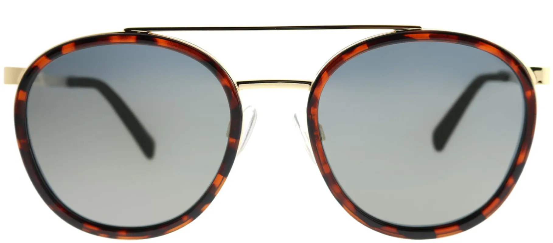 Polaroid PLD 6032/S 086 LM Round Metal Tortoise/ Havana Sunglasses with Gold Mirror Polarized Lens made by Gaffos