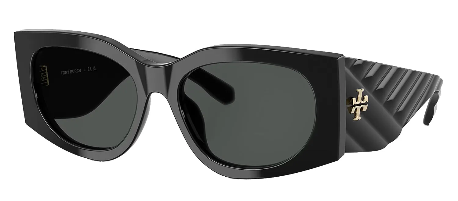 Tory Burch TY 7221U 170987 Rectangle Plastic Black Sunglasses with Grey Lens sold by Gaffos product image thumbnail 2