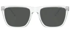 Armani Exchange AX 4080S 823587 Square Plastic Clear Sunglasses with Grey Lens sold by Gaffos