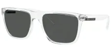 Armani Exchange AX 4080S 823587 Square Plastic Clear Sunglasses with Grey Lens sold by Gaffos