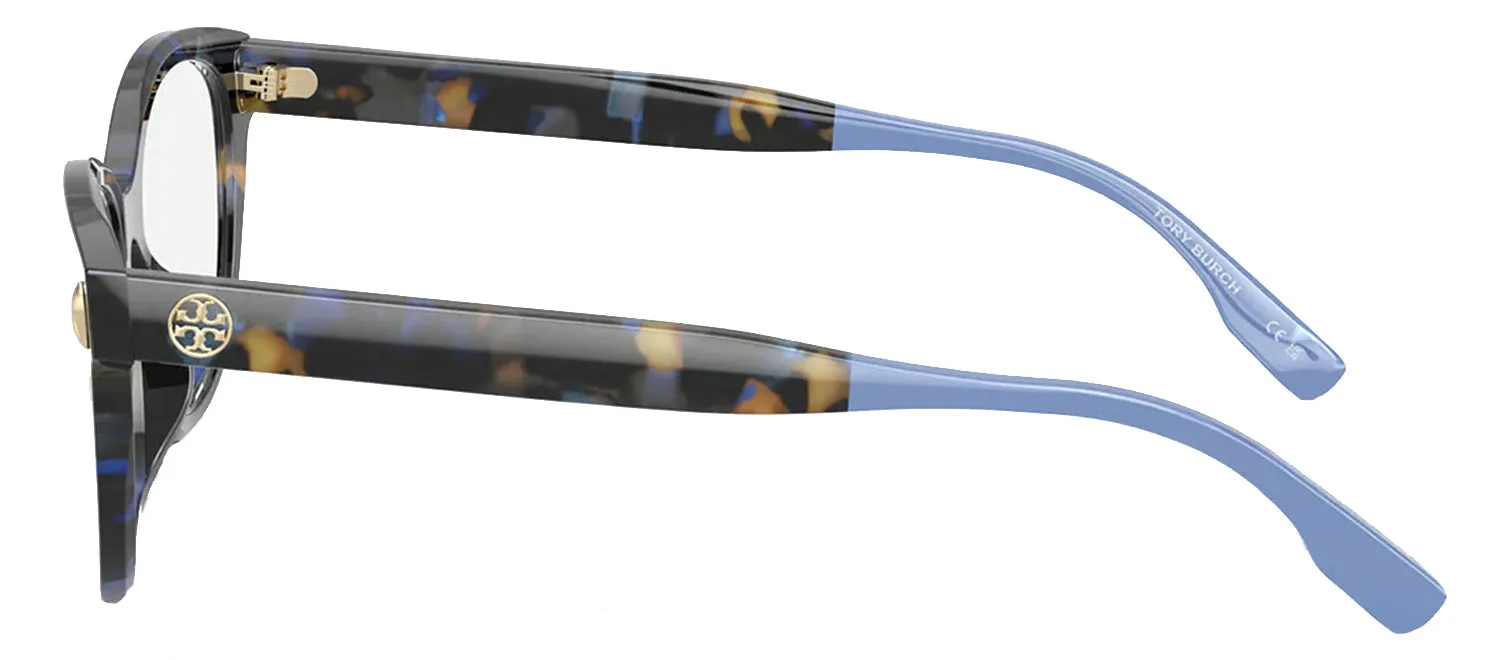 Tory Burch TY 2137U 2034 Pillow Plastic Blue Eyeglasses with Logo Stamped Demo Lenses sold by Gaffos product image thumbnail 3