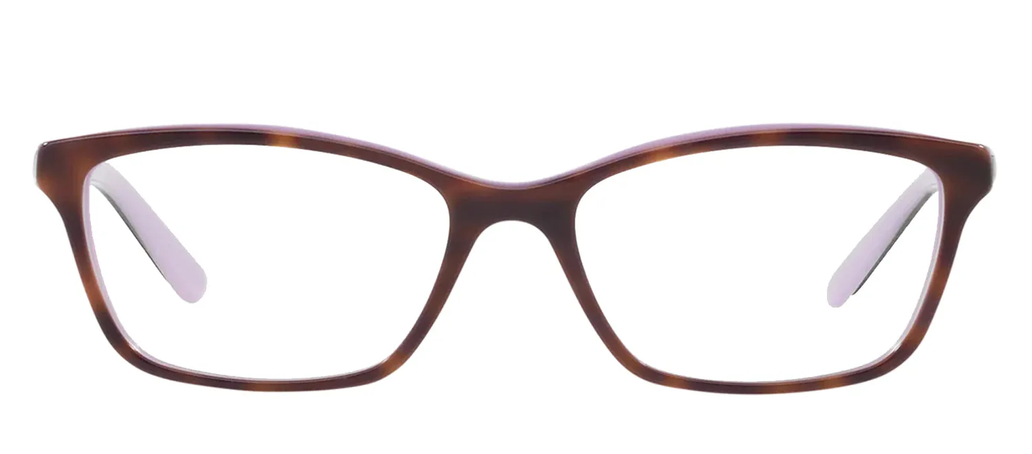 Ralph Lauren RA 7044 1038 Cat-Eye Plastic Havana Eyeglasses with Logo Stamped Demo Lenses sold by Gaffos