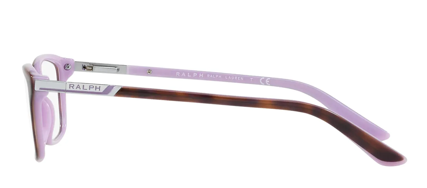 Ralph Lauren RA 7044 1038 Cat-Eye Plastic Havana Eyeglasses with Logo Stamped Demo Lenses sold by Gaffos product image thumbnail 3