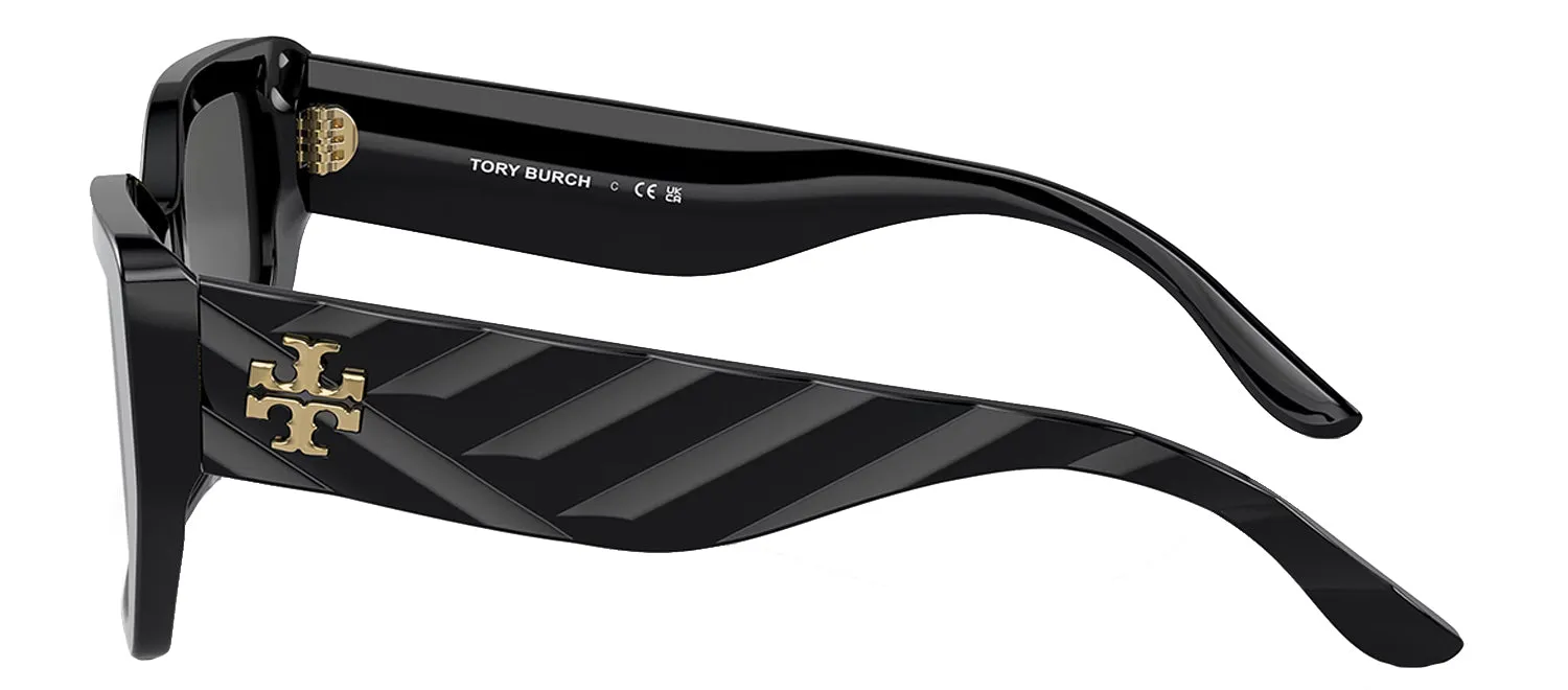 Tory Burch TY 7187U 170987 Irregular Plastic Black Sunglasses with Grey Lens sold by Gaffos product image thumbnail 3