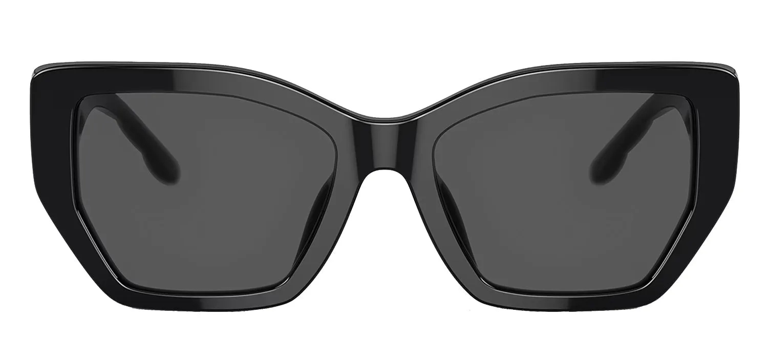 Tory Burch TY 7187U 170987 Irregular Plastic Black Sunglasses with Grey Lens sold by Gaffos