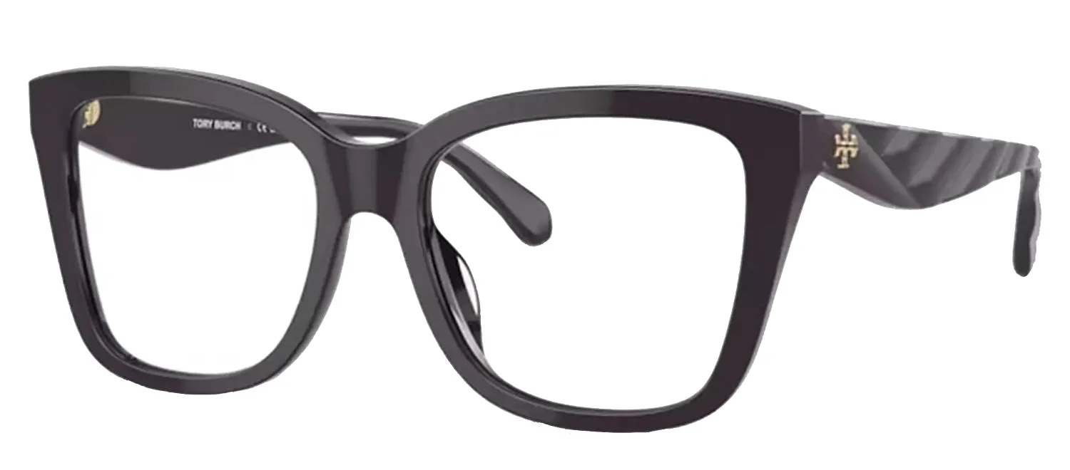 Tory Burch TY 2140U 1960 Square Plastic Burgundy Eyeglasses with Logo Stamped Demo Lenses sold by Gaffos product image thumbnail 2