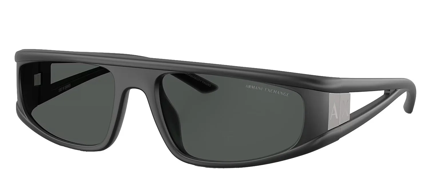 Armani Exchange AX 4159SU 838487 Irregular Plastic Grey Sunglasses with Grey Lens sold by Gaffos product image thumbnail 2