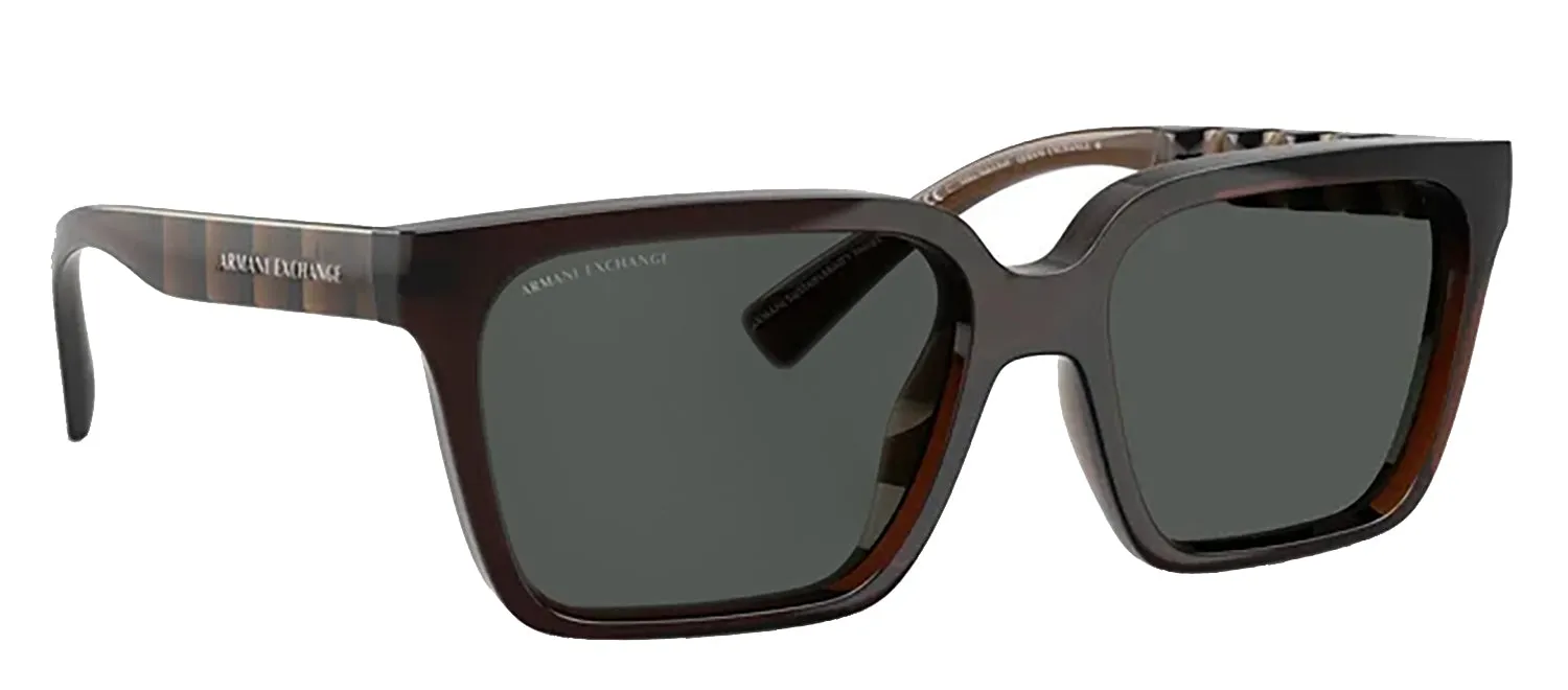 Armani Exchange AX 4147S 835773 Square Plastic Green Sunglasses with Grey Lens sold by Gaffos product image thumbnail 2