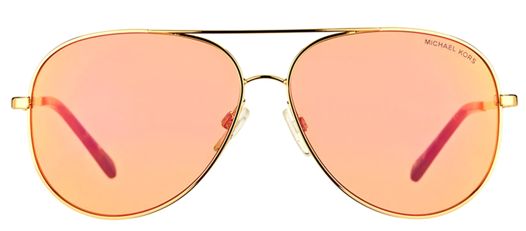 Michael Kors Kendall MK 5016 1024F6 Aviator Metal Gold Sunglasses with Orange Flash Lens sold by Gaffos