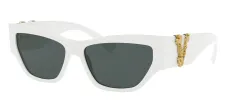 Versace VE 4383 532787 Cat-Eye Plastic White Sunglasses with Gray Lens sold by Gaffos
