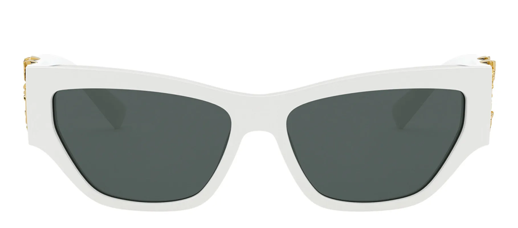 Versace VE 4383 532787 Cat-Eye Plastic White Sunglasses with Gray Lens sold by Gaffos