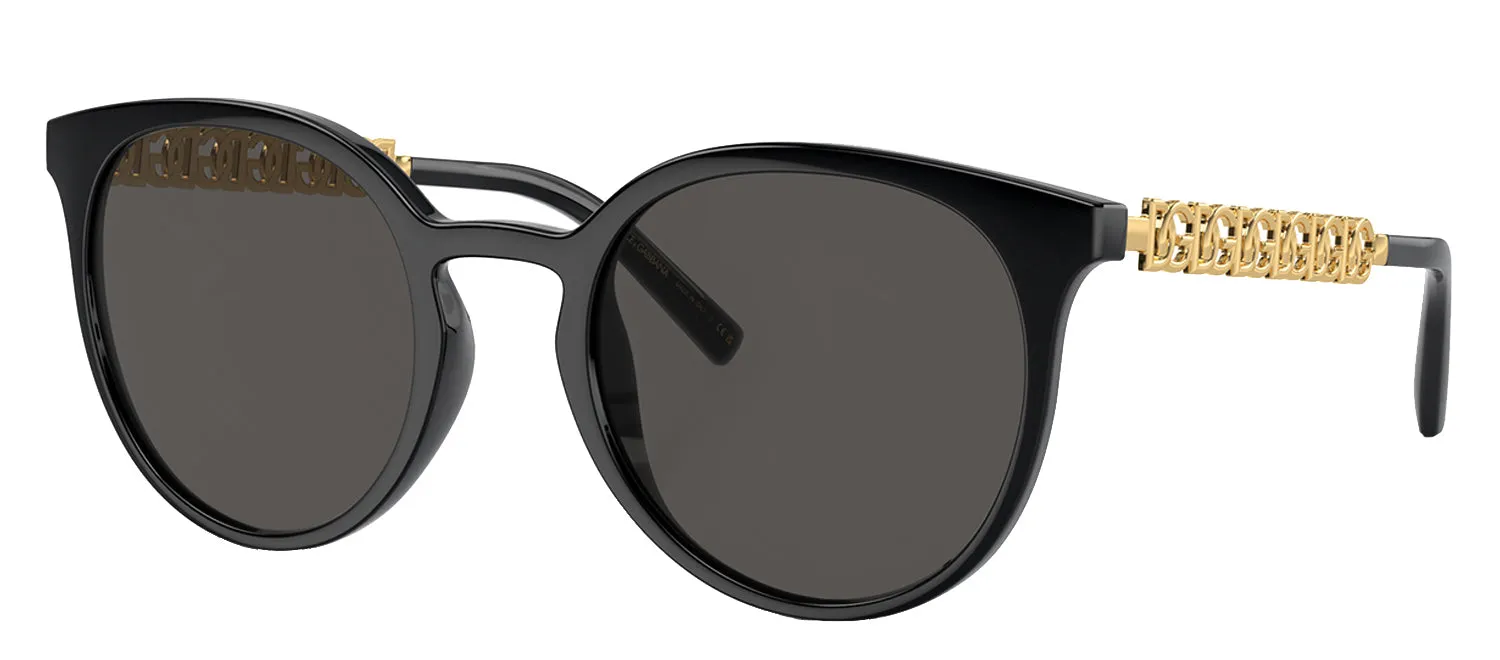 Dolce & Gabbana DG 6189U 501/87 Wayfarer Injected Black Sunglasses with Dark Gray Lens sold by Gaffos product image thumbnail 2