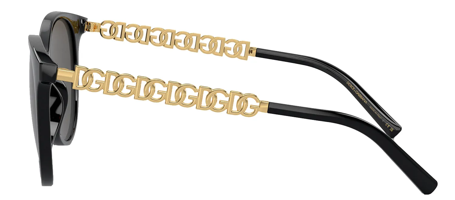 Dolce & Gabbana DG 6189U 501/87 Wayfarer Injected Black Sunglasses with Dark Gray Lens sold by Gaffos product image thumbnail 3